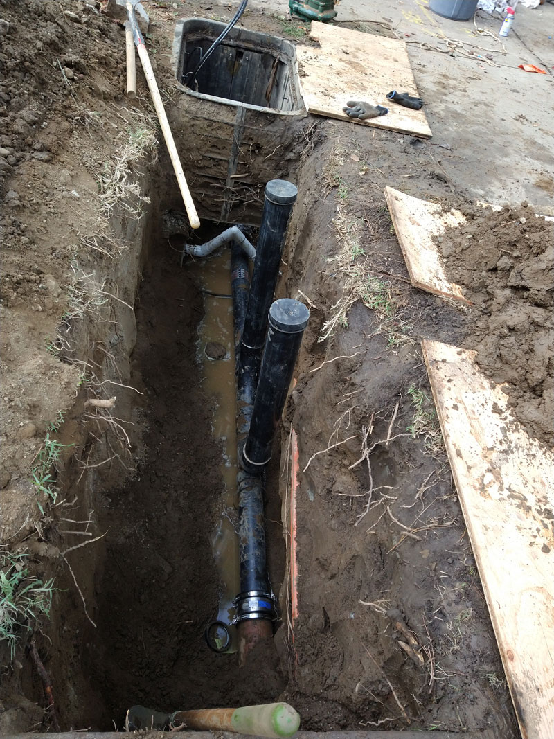 Sewer Repair with Rerouted Water Main-01