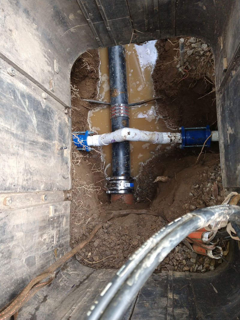 Sewer Repair with Rerouted Water Main-02